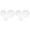 6Pièces Support Gâteau Mousse Blanc Personnalisable Usage Domestique 2