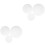 6Pièces Support Gâteau Mousse Blanc Personnalisable Usage Domestique 3