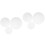 6Pièces Support Gâteau Mousse Blanc Personnalisable Usage Domestique 4