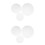 6Pièces Support Gâteau Mousse Blanc Personnalisable Usage Domestique 5