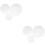 6Pièces Support Gâteau Mousse Blanc Personnalisable Usage Domestique 6