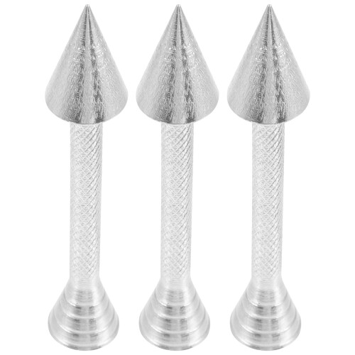 3pcs aluminum alloy cake piping cone holder icing tool
