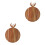 2Pcs Khaki Wooden Serving Plate Bread Board Fruit Display Board 4