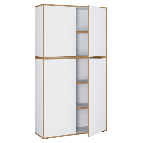 (Chipboard, White) Office cabinet Sideboard Salia 5x B100 1