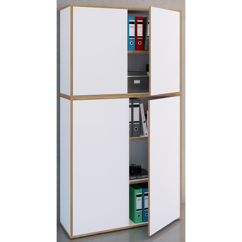 (Chipboard, White) Office cabinet Sideboard Salia 5x B100 2