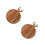 2Pcs Khaki Wooden Serving Plate Bread Board Fruit Display Board 8