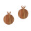 2Pcs Khaki Wooden Serving Plate Bread Board Fruit Display Board 9