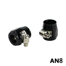 Hose End Clamp kompatibel mit AN4 AN6 AN8 AN10 AN12, Aluminiumlegierung für Kraftstoff Öl Wasser Leitung