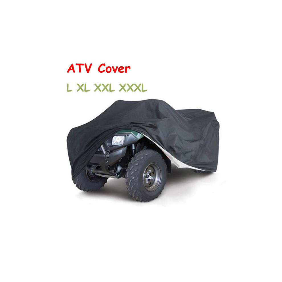 Waterproof Dustproof Atv Cover Xxl For Atv Quad, Outdoor Storage Protective Cover With Elastic Hem, All Weather Protection 6901508354159