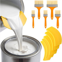 Conjunto de 10 Bicos para Latas de Tinta de 3,8 Litros, com Pincéis para Despejar, Compatível com Tintas Látex e À Base de Óleo.