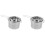 4Pièces Pot À Cire En Acier Inoxydable Argenté Multi-Usage Pour Maison 4