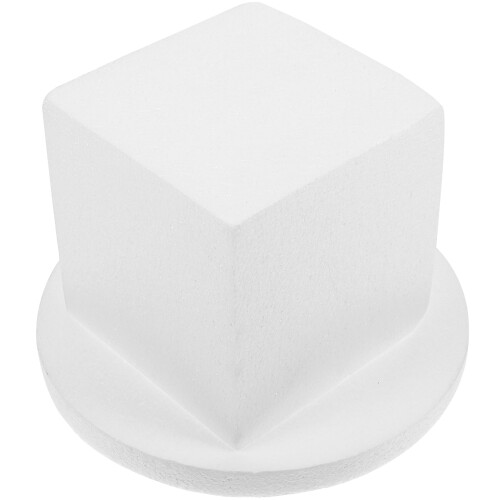 2Sets Multi-Functional White Foam Cake Models for Wedding and DIY Use