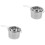 4Pièces Pot À Cire En Acier Inoxydable Argenté Multi-Usage Pour Maison 5