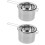 4Pièces Pot À Cire En Acier Inoxydable Argenté Multi-Usage Pour Maison 7
