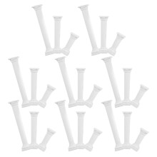 48Pcs White Cake Pillars Plastic Roman Column Stands for Tiered Cakes