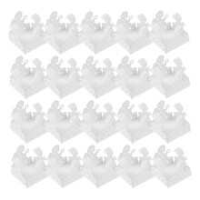 50pcs chocolate paper wrappers candy cups angel pattern truffle cups
