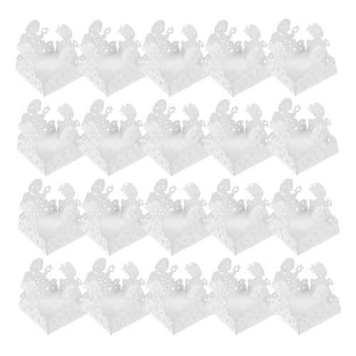 50pcs chocolate paper wrappers candy cups angel pattern truffle cups