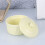 Tazón Cerámico Amarillo Para Cocina Hogar Con Tapa 5