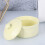 Tazón Cerámico Amarillo Para Cocina Hogar Con Tapa 6