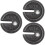 3Pcs Retro Black Iron Scale Weights for Precise Weighting Tasks 2