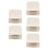 5Pièces Supports À Gâteaux En Papier Blanc Adhérent Et Durable 5