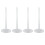 4Pcs White Plastic Ice Cream Cake Support Racks for Display Stability 1