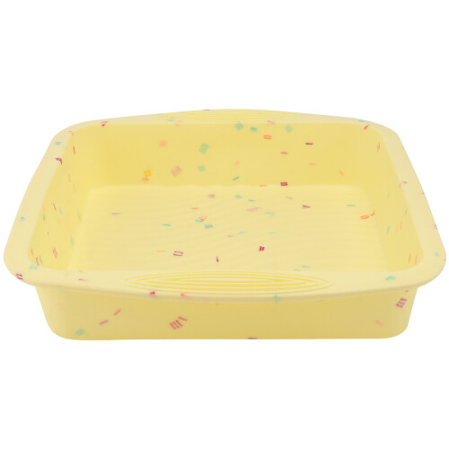 1Pc Yellow Silicone Toast Bread Mold Non-Stick Square Baking Tray 1