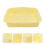 1Pc Yellow Silicone Toast Bread Mold Non-Stick Square Baking Tray 5