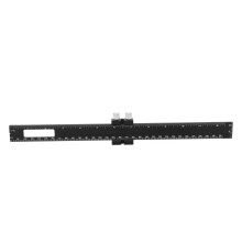 12in Aluminum Alloy Sliding Scribing Ruler for Woodworking, Metric & Inch