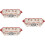 3Pcs Ceramic Baking Pan with Handles for Pies and Roasting 9