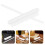 1Set White Plastic Cake Arc Ruler with Graduated Scale for Baking 10