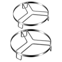 2Pcs Stainless Steel Round Steaming Rack For Kitchen Food Cooling