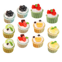 12 pezzi mini torte finte per casa delle bambole, modelli misti