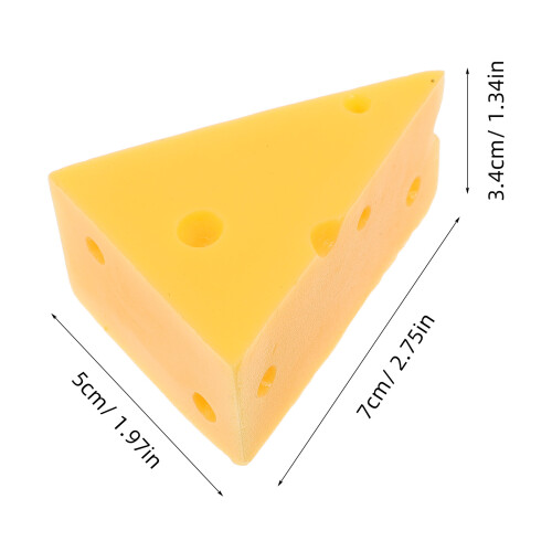 5Pièces Décorations Fromage Factice Jaune Résine Pour Loisirs Créatifs 1