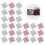 400Pcs Foil Chocolate Wrappers Pink Silver for Candy Packaging 9
