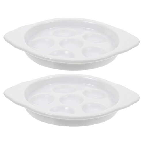 2 Pack Seafood Plate Escargot Baking Dish Oven Kitchen Restaurant