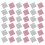 400Pcs Foil Chocolate Wrappers Pink Silver for Candy Packaging 10
