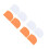 8Pcs Multifunctional Orange Cake Scraper Kitchen Gadget for Baking Use 6
