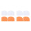 8Pcs Multifunctional Orange Cake Scraper Kitchen Gadget for Baking Use 7