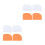 8Pcs Multifunctional Orange Cake Scraper Kitchen Gadget for Baking Use 8