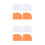 8Pcs Multifunctional Orange Cake Scraper Kitchen Gadget for Baking Use 9