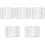 5Pièces Grilles De Cuisson En Acier Inoxydable 304 Argenté Polyvalent 5