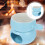 2Ensembles Pot Melting Chocolat Fromage Céramique Jaune Usage Cuisine 9