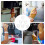 6Pcs Versatile Plastic Nozzle Attachments White for Ice Cream Makers 6