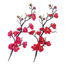2 Pcs Simulated Plum Blossom Cake Topper With Branches For Decoration