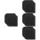 8Pcs Black Plastic Kitchen Scraper Tool Multiuse Pan and Pot Scraper 8