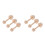 6Pcs Natural Wood Mini Cheesecake Mold Double-Sided Dough Press Tool 5