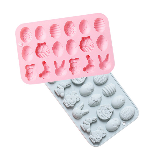 4Pcs DIY Silicone Easter Cake Molds for Jelly Chocolate Baking 1