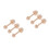 6Pcs Natural Wood Mini Cheesecake Mold Double-Sided Dough Press Tool 10
