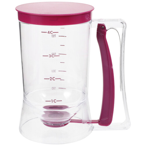 Rosy Baking Dispenser for Batter with Durable Pulley Handle